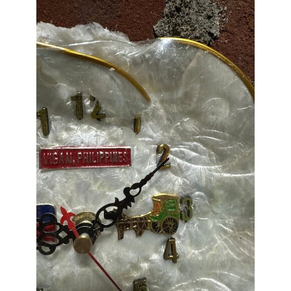 Made in Philippines Pearl Shell Decorative clock - Picture 4 of 12